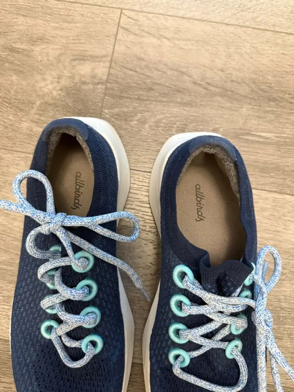 All birds blue sneakers running shoes size 9